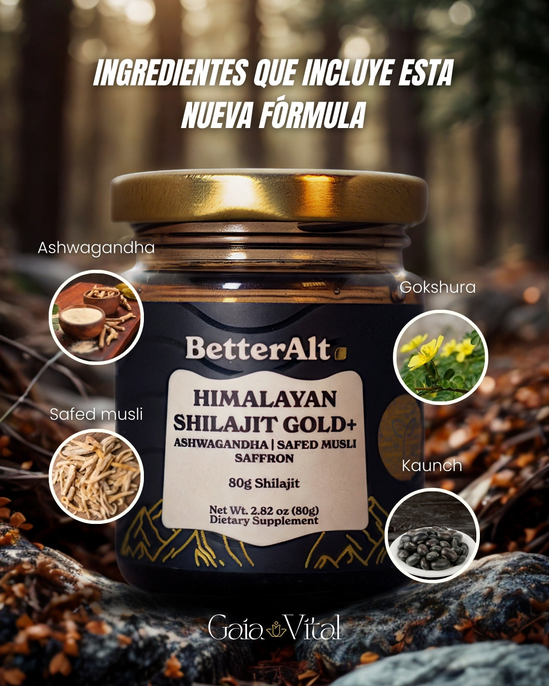 Himalayan Shilajit Gold+ BetterAlt 80g